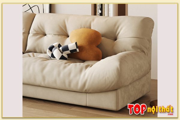 Hình ảnh Chi tiết phần cạnh ghế mẫu sofa văng đẹp phòng khách SofTop-0660