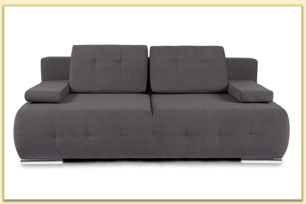 Hình ảnh Ghế sofa văng bọc nỉ đẹp màu nâu Softop-1311