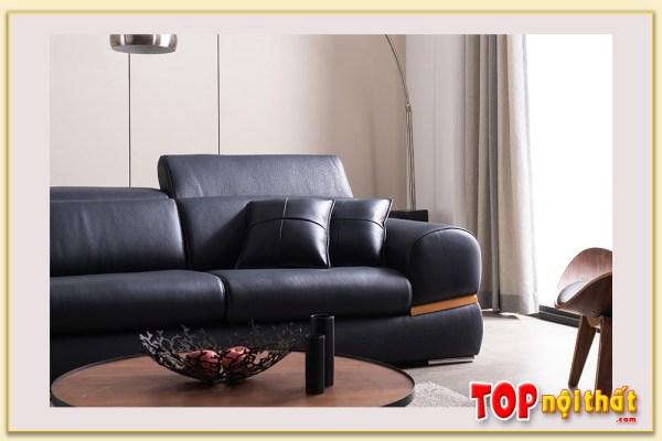 Hình ảnh Ghế sofa văng đẹp bọc da sang trọng SofTop-0888