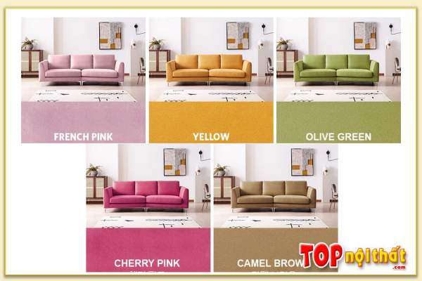 Hình ảnh Ghế sofa văng nỉ đẹp đa dạng màu sắc Softop-1040