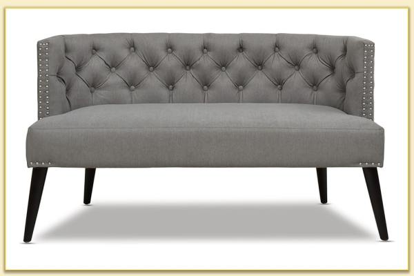 Hình ảnh Ghế sofa văng nỉ màu ghi đậm chân cao Softop-1423