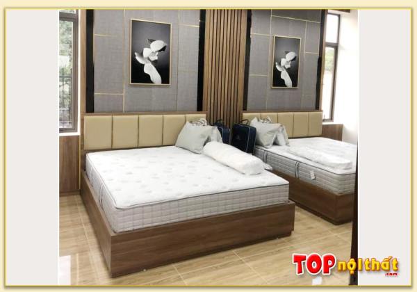Hình ảnh Giường ngủ đôi hiện đại cho khách sạn đẹp GNTop-0130