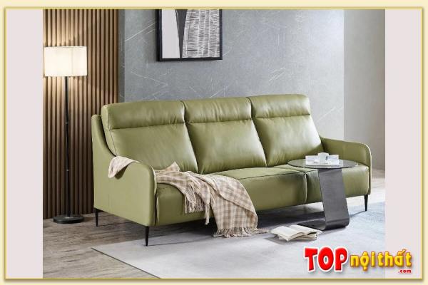 Hình ảnh Kê sofa văng da cho không gian phòng khách nhỏ Softop-1515