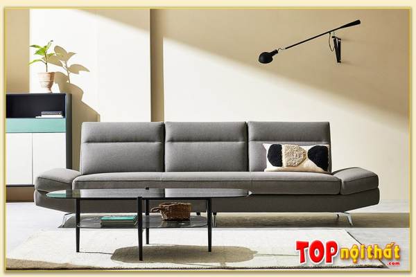 Hình ảnh Mẫu ghế sofa văng chất liệu nỉ chụp chính diện Softop-1041