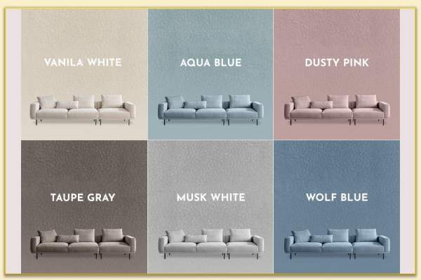 Hình ảnh Màu sắc ghế sofa bọc nỉ đa dạng lựa chọn Softop-1090