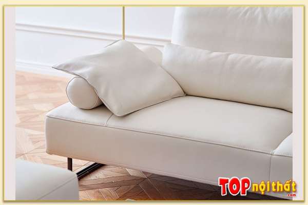 Hình ảnh Sofa văng bọc da đẹp thiết kế hiện đại SofTop-0915