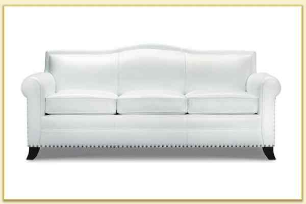 Hình ảnh Sofa văng da 3 chỗ ngồi màu trắng đẹp Softop-1393