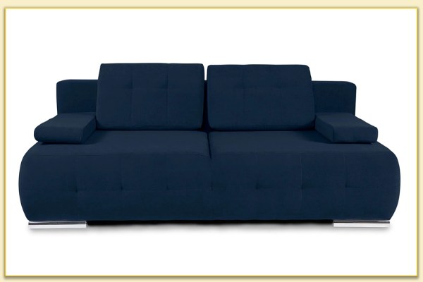 Hình ảnh Sofa văng nỉ đẹp 2 chỗ ngồi màu xanh Softop-1311