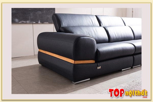 Hình ảnh Tay vịn mẫu ghế sofa văng da SofTop-0888