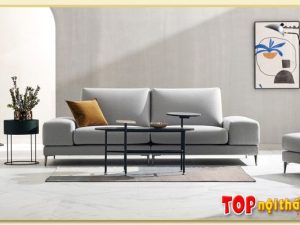 Hình ảnh Sofa văng bọc nỉ đẹp thiết kế 2 chỗ Softop-1032