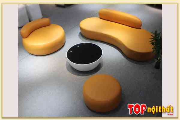 Bộ ghế sofa phòng khách dạng văng tròn SofTop-0801