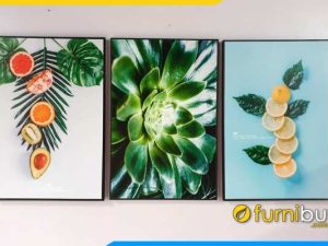 Tranh canvas phòng ăn trái cây nhiệt đới AmiA CV29
