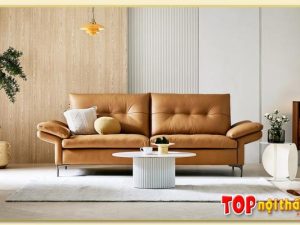 Hình ảnh Chụp chính diện mẫu ghế sofa văng 2 chỗ SofTop-0642