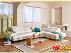 Hình ảnh Ghế sofa góc chữ L trong không gian nội thất SofTop-0911