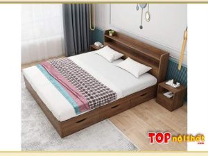Hình ảnh Giường ngủ đẹp thông minh có hộc kéo GNTop-0295