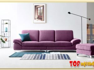 Hình ảnh Chụp chính diện mẫu ghế sofa văng nỉ SofTop-0993