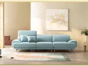 Hình ảnh Ghế sofa văng nỉ 3 chỗ chụp chính diện Softop-1106