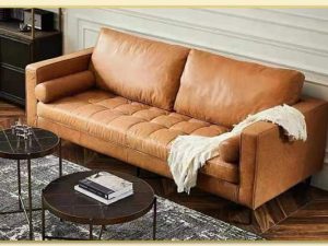 Hình ảnh Mẫu ghế sofa văng đôi 2 chỗ bọc da đẹp Softop-1460