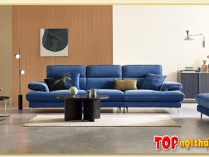Hình ảnh Chụp chính diện sofa văng nỉ đẹp 3 chỗ Softop-1028