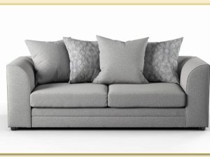 Hình ảnh Ghế sofa văng nỉ màu ghi hiện đại Softop-1206