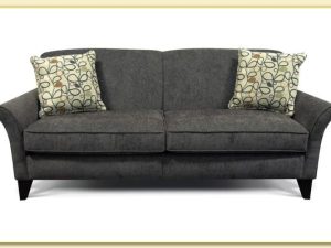 Hình ảnh Ghế sofa văng nỉ tân cổ điển màu đen sang trọng Softop-1427