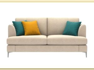 Hình ảnh Mẫu ghế sofa văng 2 chỗ màu kem đẹp Softop-1308
